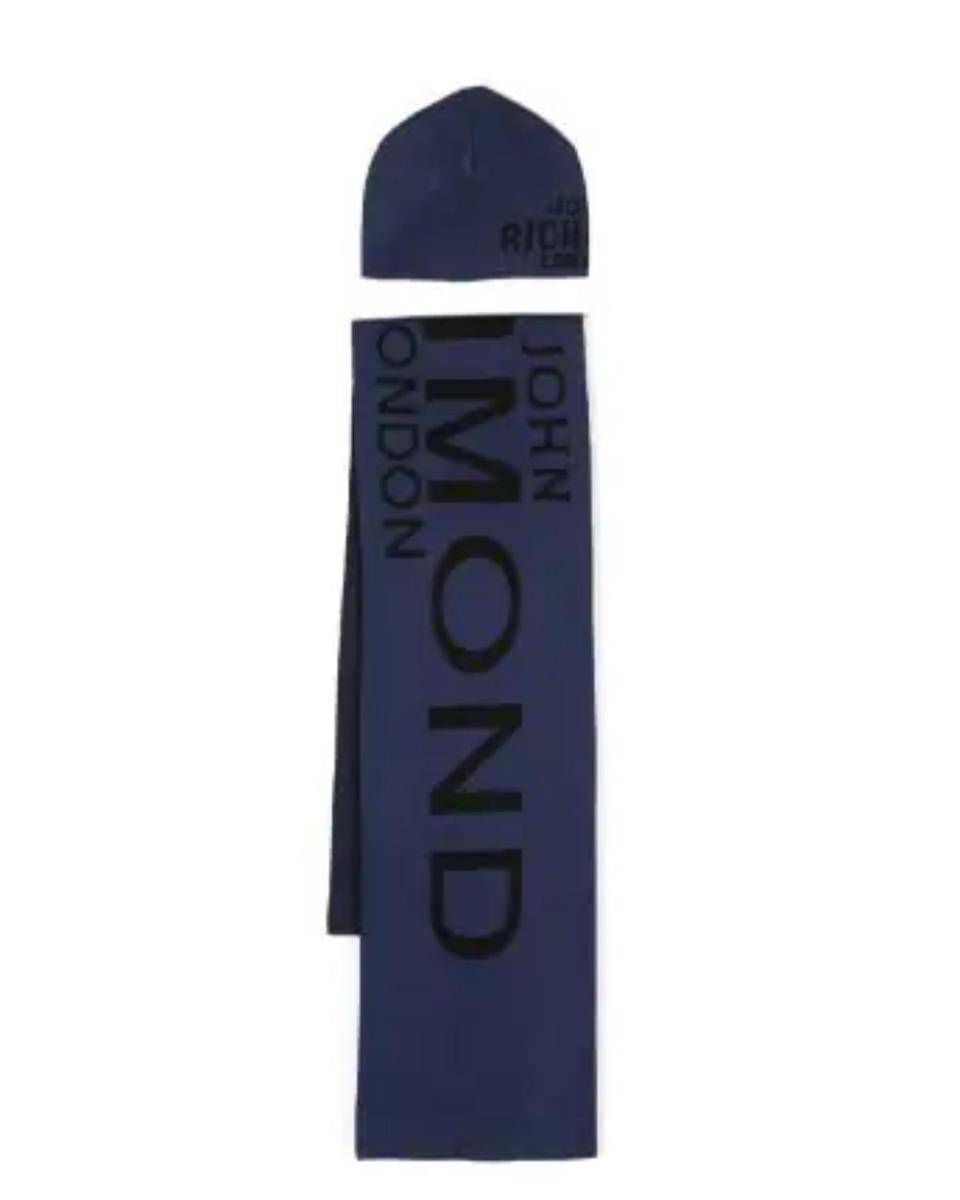 SET CAPPELLO-SCIARPA JOHN RICHMOND RBA23166HS BLUE-0