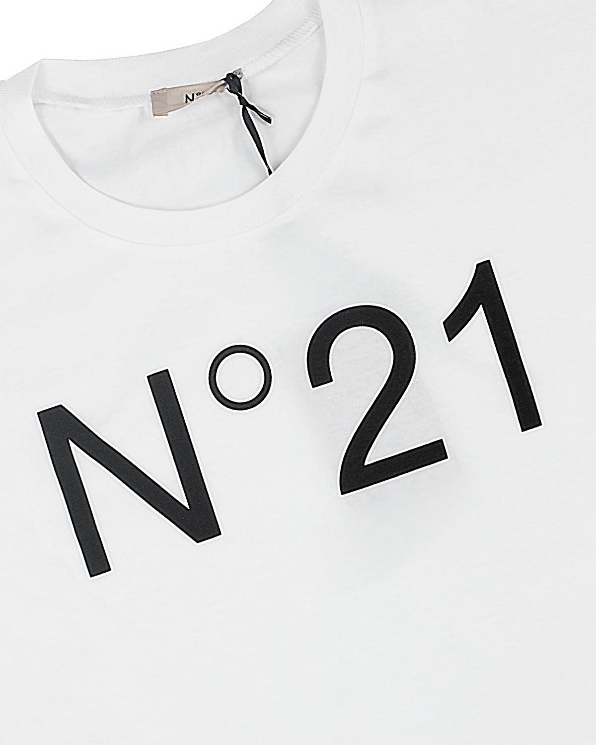 T-SHIRT N21 N21558 FABRIC BASE 0N100 WHITE + PRINT COL. 0N900 BLACK-2