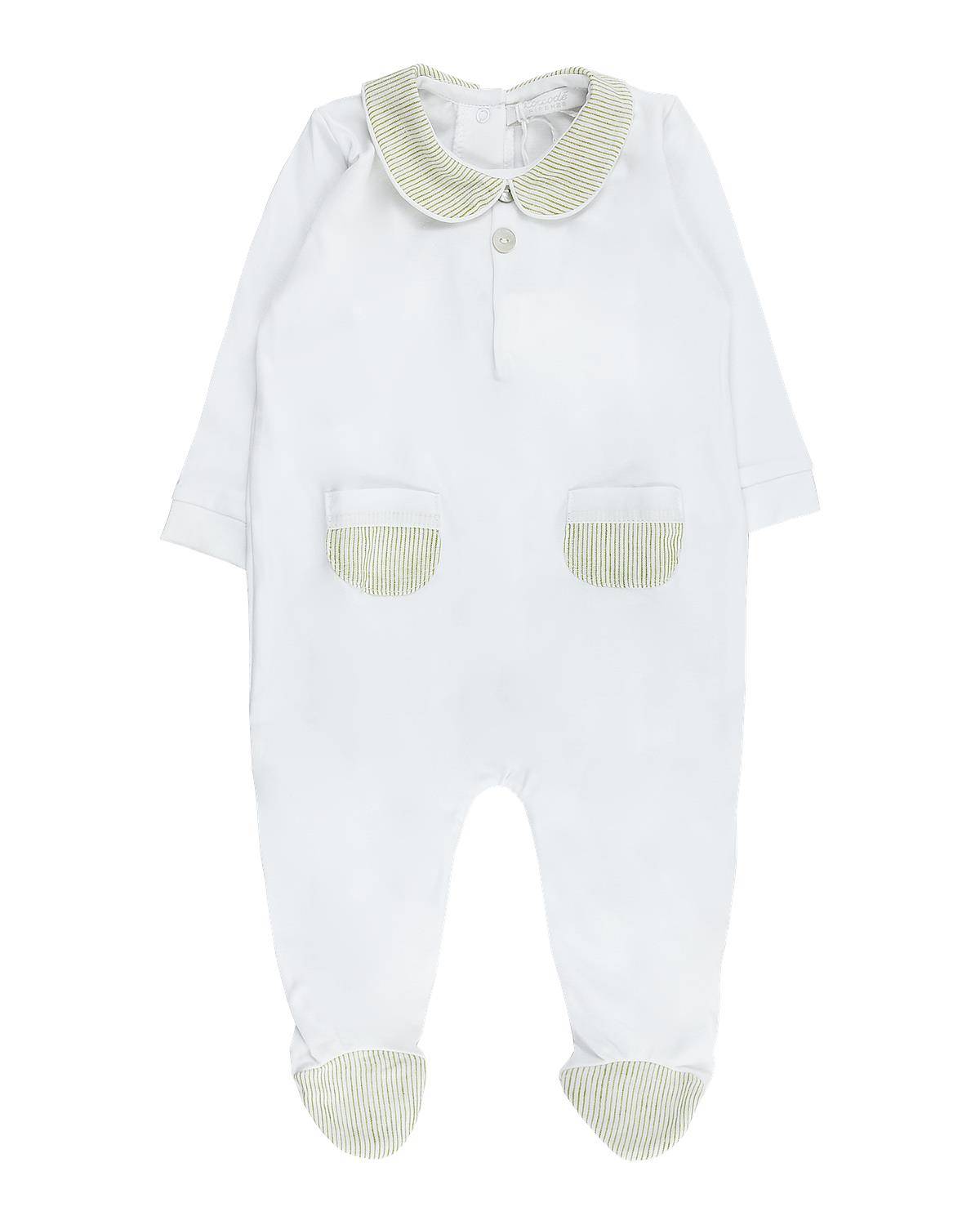 TUTINA COCCODÉ C59008 BIANCO/VERDE FOGLIA