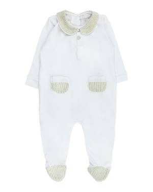 TUTINA COCCODÉ C59008 BIANCO/VERDE FOGLIA