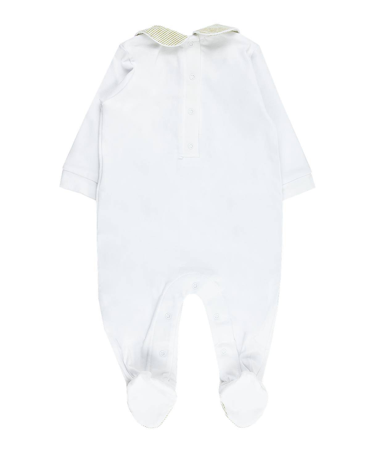 TUTINA COCCODÉ C59008 BIANCO/VERDE FOGLIA-1