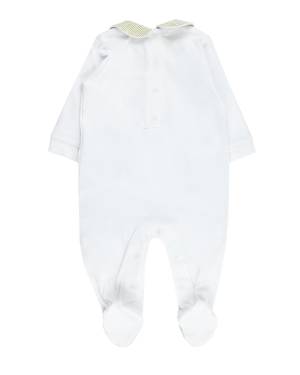 TUTINA COCCODÉ C59008 BIANCO/VERDE FOGLIA-1-mini