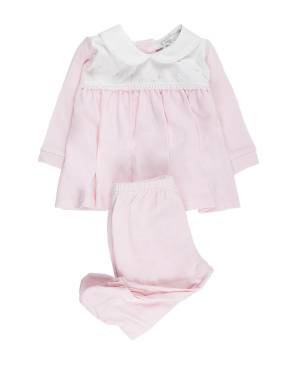 COMPLETO COCCODÉ C59050 ROSA/BIANCO