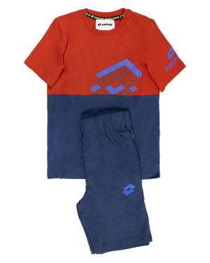 COMPLETO LOTTO LT0126 RED/NAVY BLUE