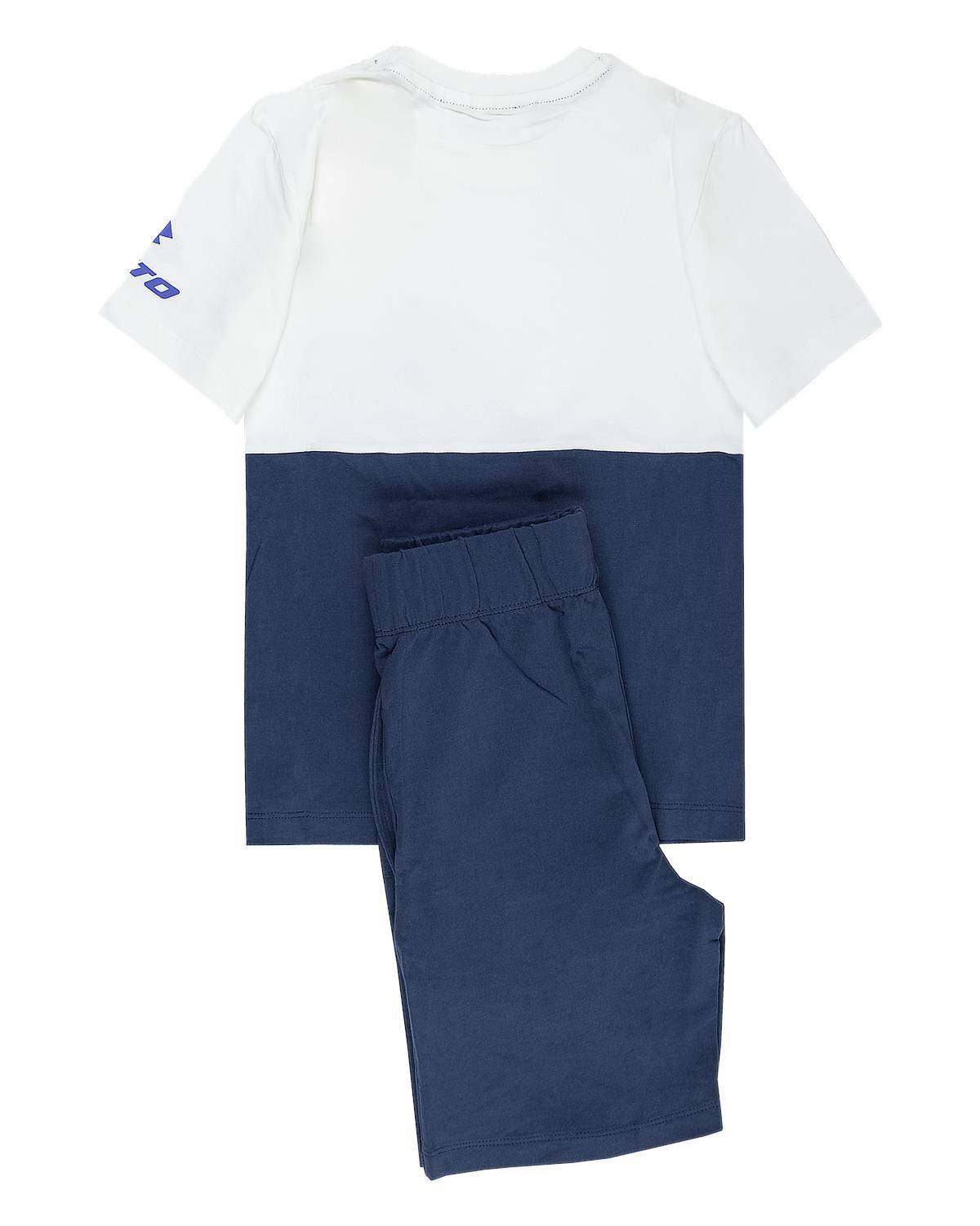 COMPLETO LOTTO LT0126 WHITE/NAVY BLUE-1