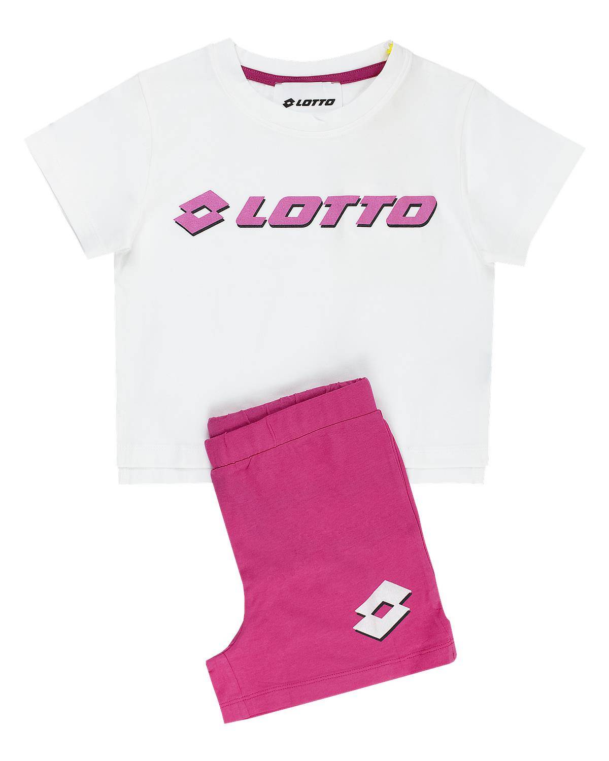 COMPLETO LOTTO LT0204 WHITE/FUXIA
