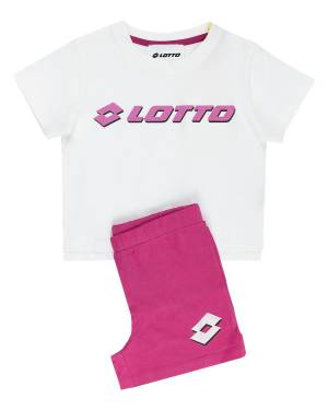 COMPLETO LOTTO LT0204 WHITE/FUXIA