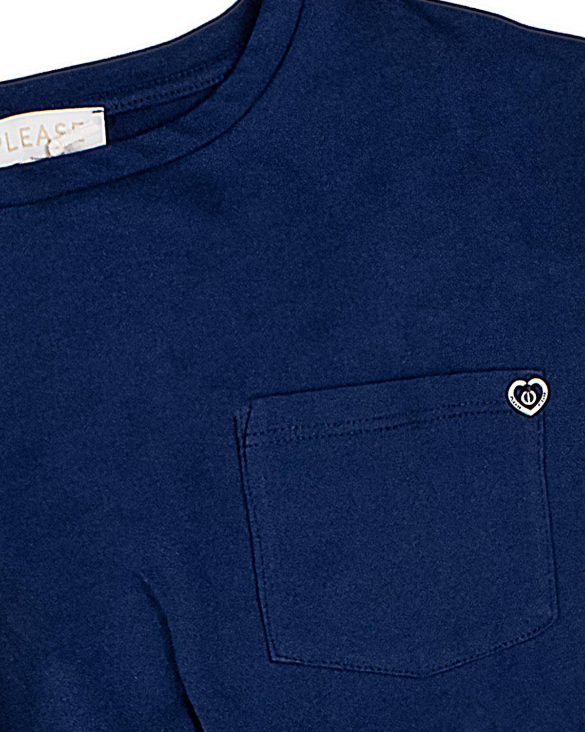 T-SHIRT PLEASE MB89030G BLU NAVY-2