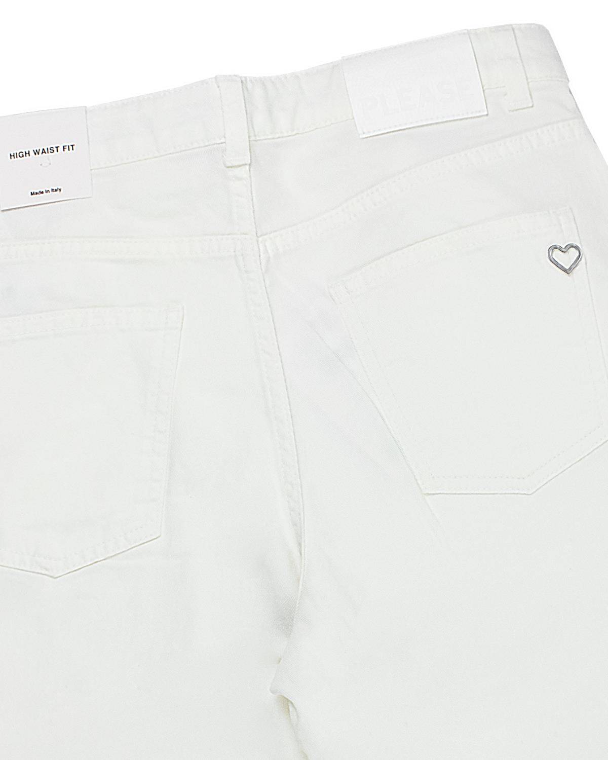 PANTALONE PLEASE PHR8132G BIANCO LANA-2