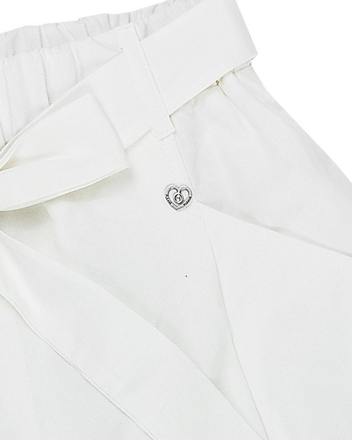 PANTALONCINO PLEASE RE21300G BIANCO LANA-2