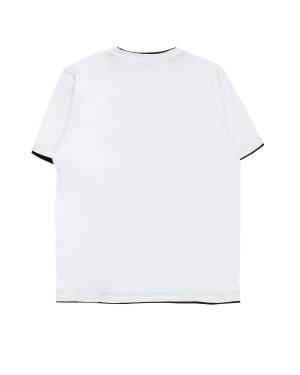 T-SHIRT PAOLO PECORA PP3665 BIANCO-NERO-1-mini