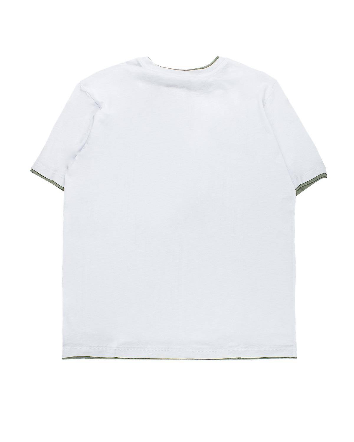 T-SHIRT PAOLO PECORA PP3677 BIANCO-KAKI-1