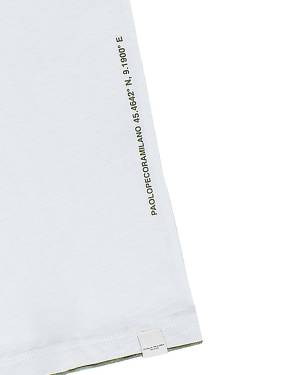 T-SHIRT PAOLO PECORA PP3677 BIANCO-KAKI-2-mini