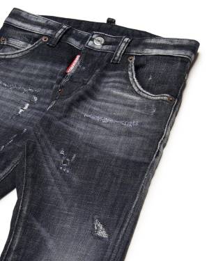 JEANS DSQUARED2 DQ0236 DENIM BLACK-2-mini