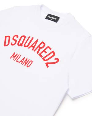 T-SHIRT DSQUARED2 DQ1983 BASE DQ100 WHITE+RED PRINT-2-mini