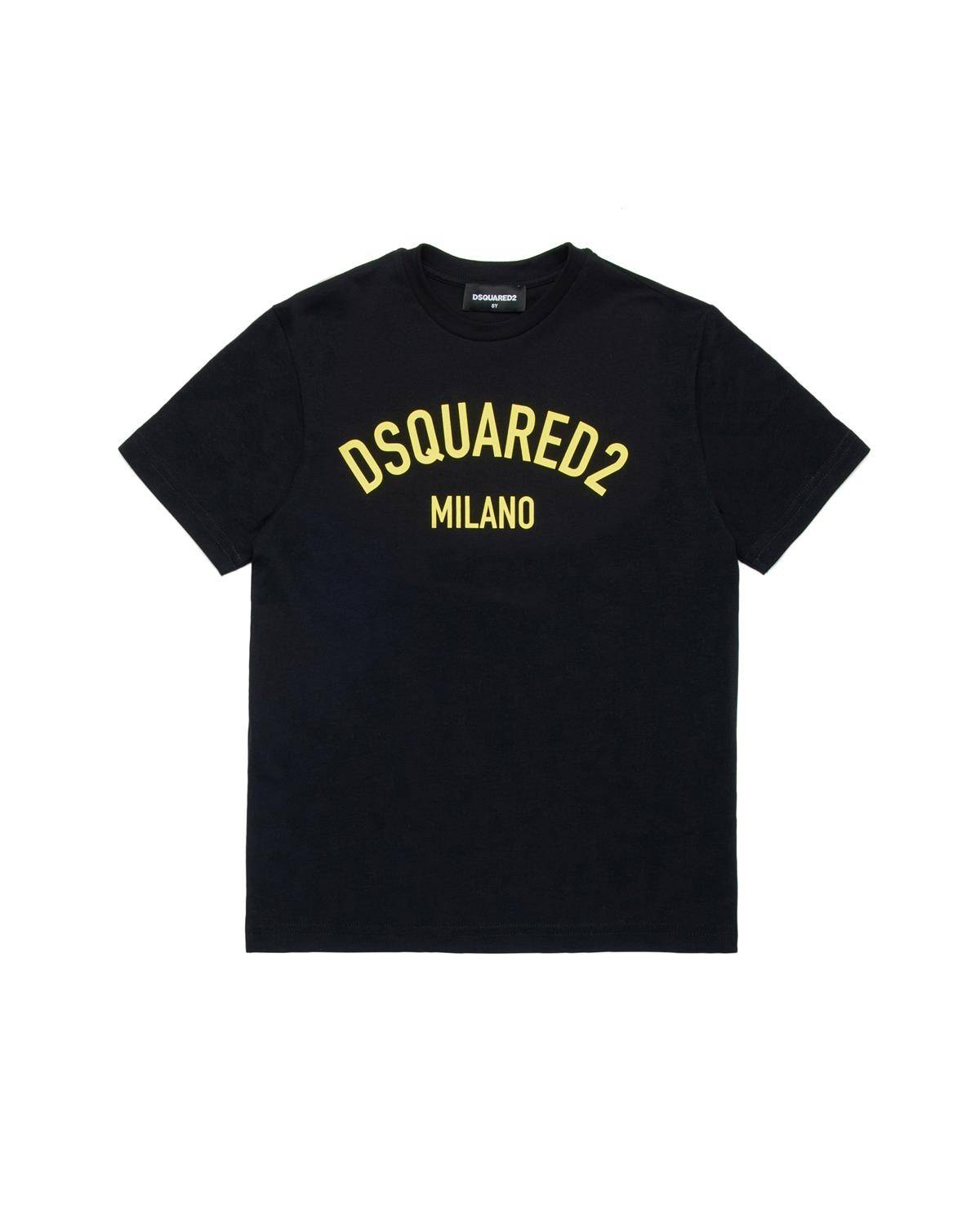 T-SHIRT DSQUARED2 DQ1983 BLACK + YELLOW