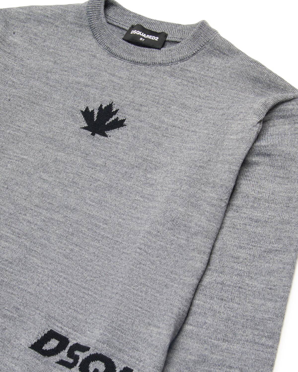 MAGLIA DSQUARED2 DQ2453 SMOKE GREY MELANGE-2