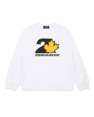 FELPA DSQUARED2 DQ2469 WHITE