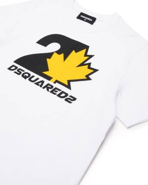 T-SHIRT DSQUARED2 DQ2471 WHITE-2-mini