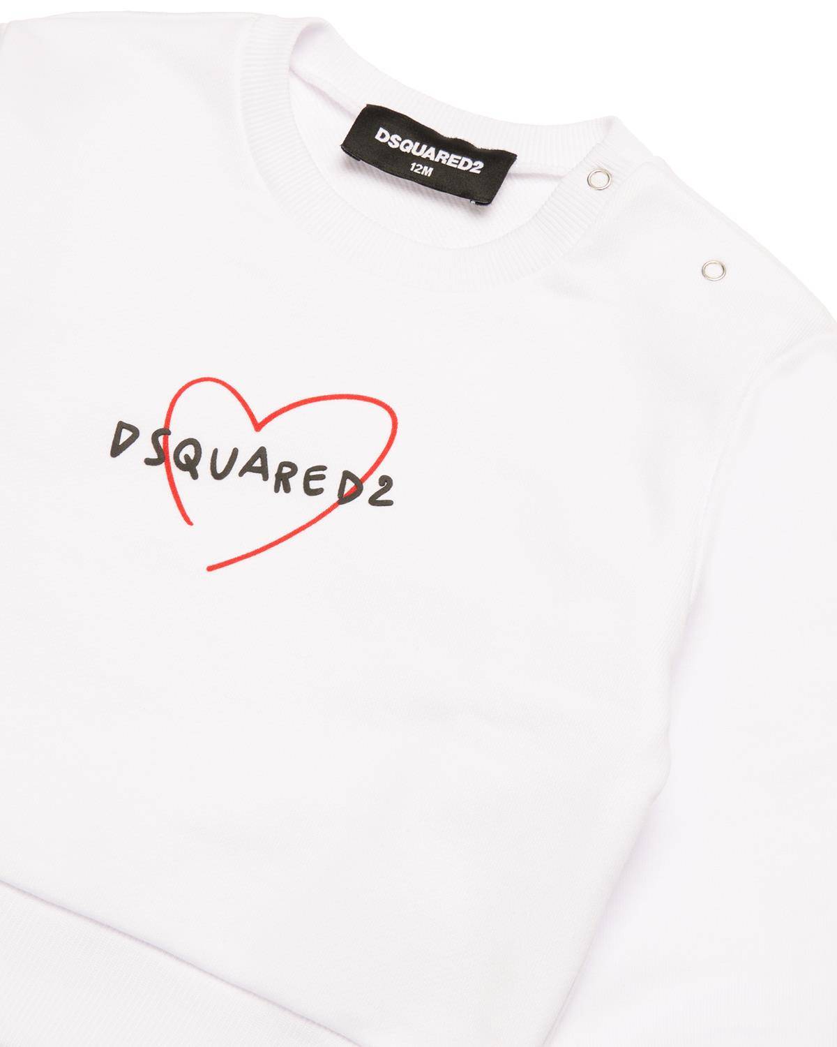 FELPA DSQUARED2 DQ2495 WHITE-2