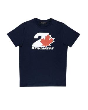 T-SHIRT DSQUARED2 DQ2471 DRESS BLUE-mini