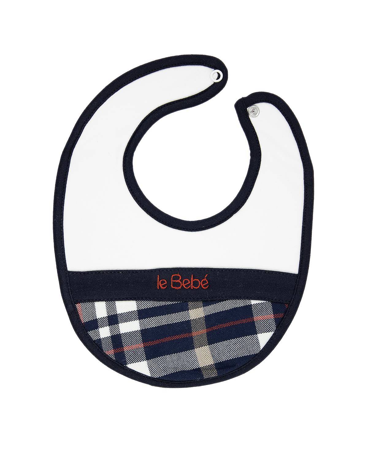 BAVETTA LE BEBÉ LBB4681 PANNA-BLU