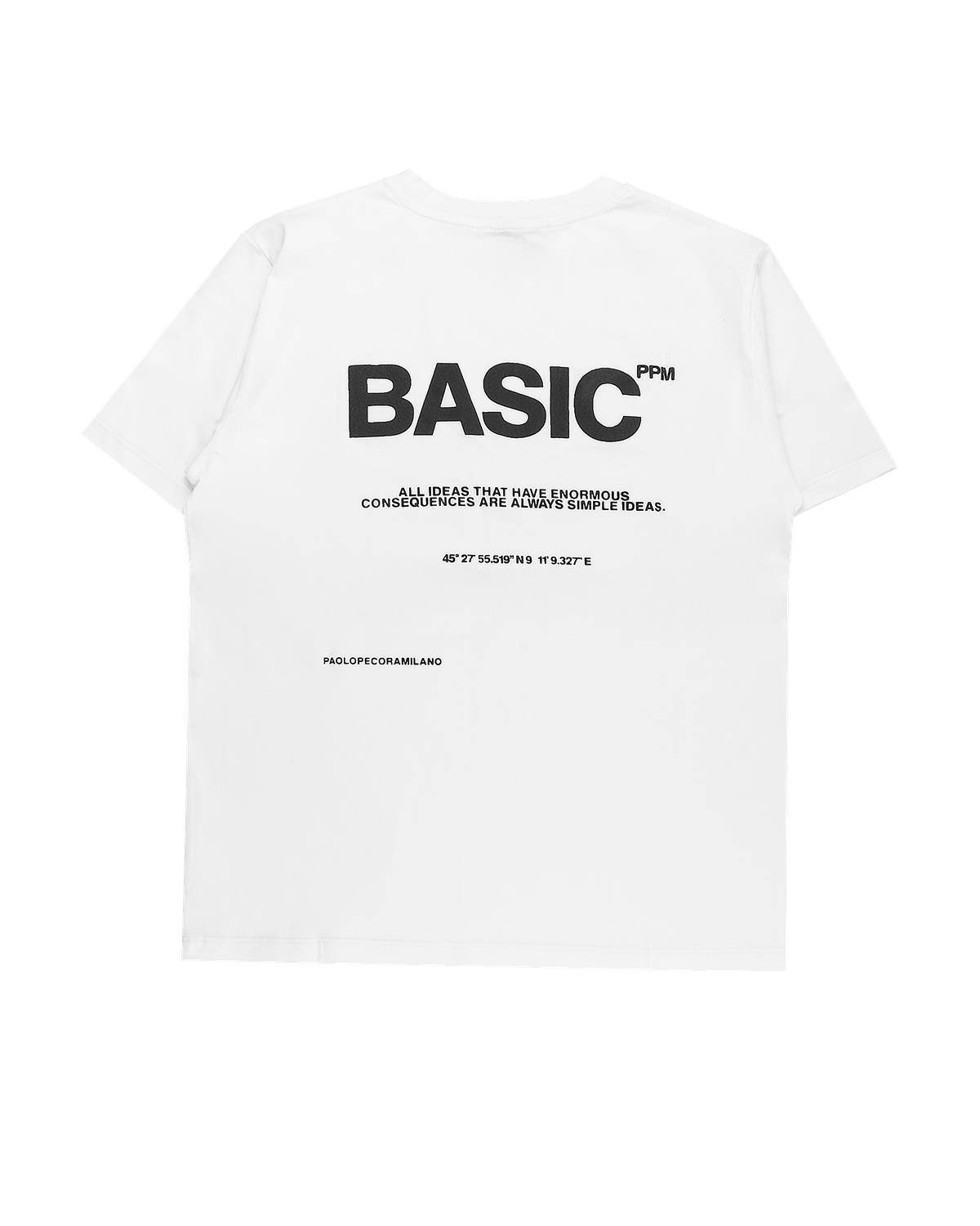 T-SHIRT PAOLO PECORA PP3734 GESSO-NERO-1