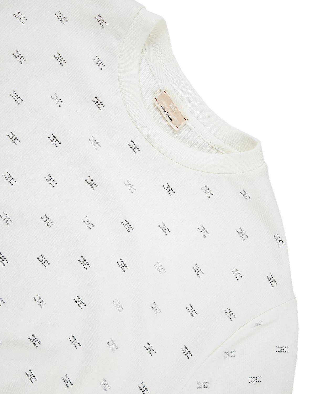 FELPA ELISABETTA FRANCHI EFFE113 PANNA CHIARO-2