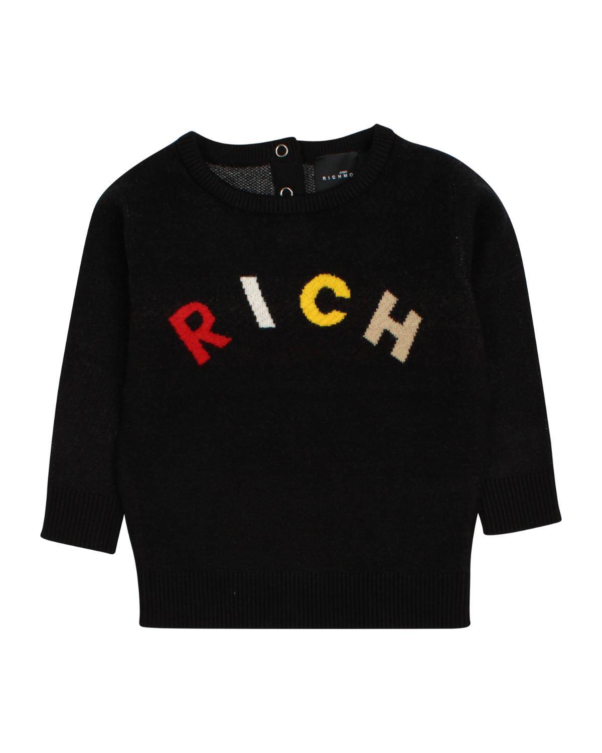 MAGLIA JOHN RICHMOND RIA24068MA BLACK-0