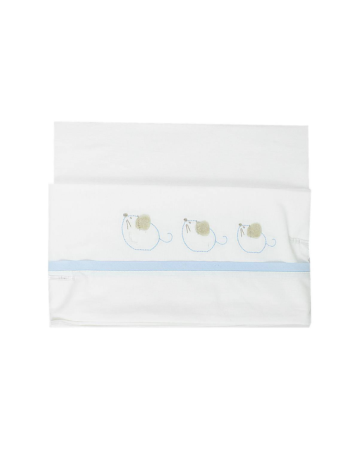 LENZUOLO COCCODÉ C60402 Bianco/Cielo-0