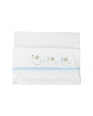 LENZUOLO COCCODÉ C60402 Bianco/Cielo