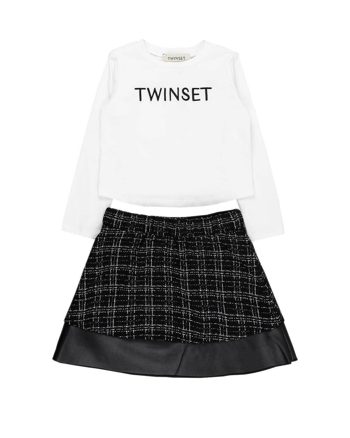 COMPLETO TWINSET 242GJ2070 BIANCO/NERO-0