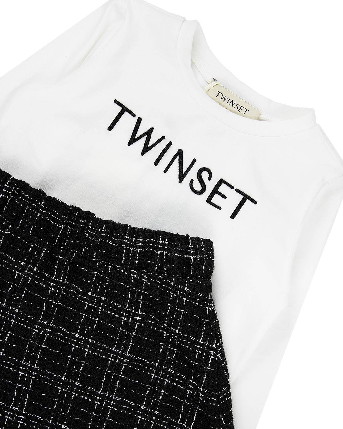 COMPLETO TWINSET 242GJ2070 BIANCO/NERO-2