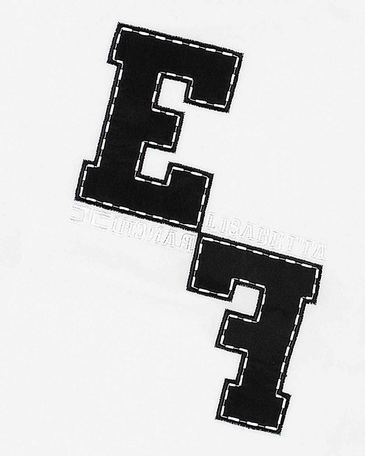 T-SHIRT ELISABETTA FRANCHI EFTS223 AVORIO/NERO-2