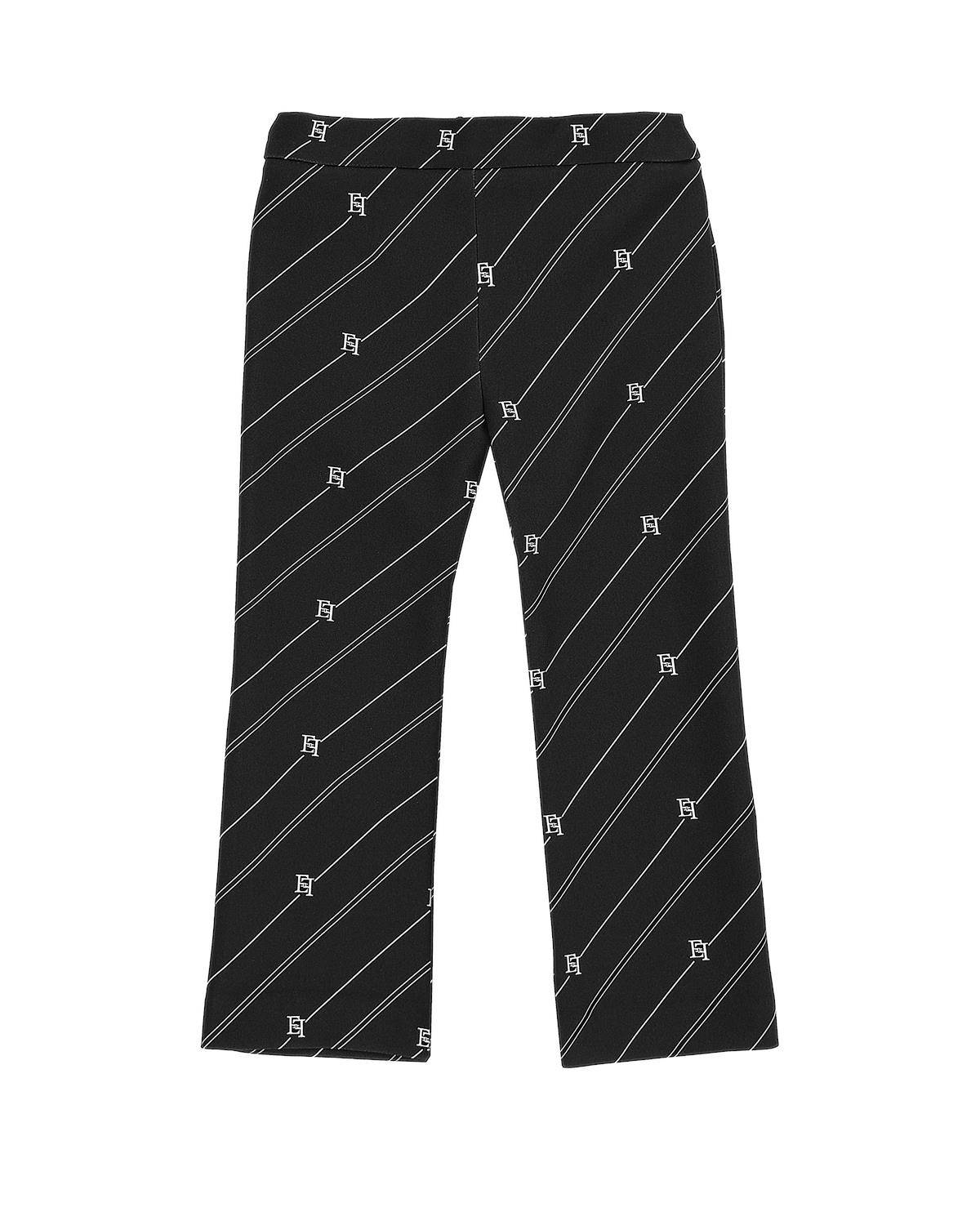 PANTALONE ELISABETTA FRANCHI EGPA069 NERO/BURRO-0