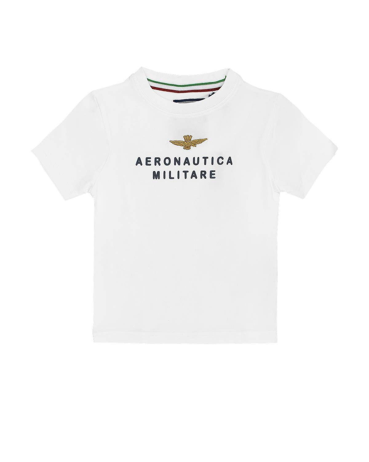 T-SHIRT AERONAUTICA MILITARE 252TS0058A OFF WHITE-0