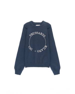 MAGLIA TRUSSARDI TIA24063MA BEIGE BLU