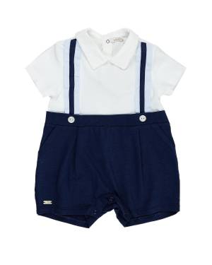 PAGLIACCETTO LE BEBÉ LBB4871 BIANCO-BLU