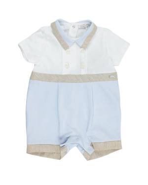 PAGLIACCETTO LE BEBÉ LBB4892 BIANCO-CELESTE