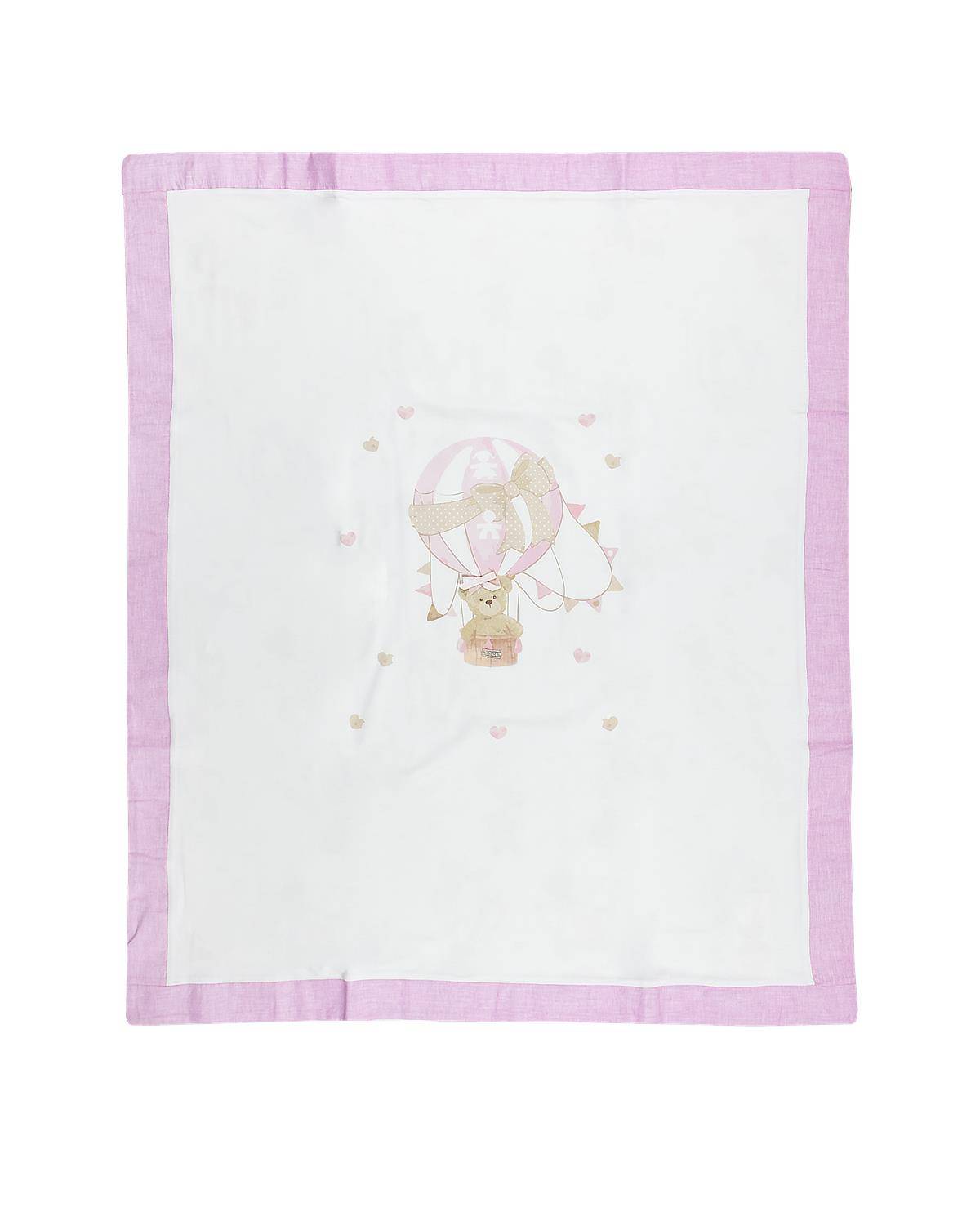 COPERTA LE BEBÉ LBG5786 BIANCO-ROSA-1