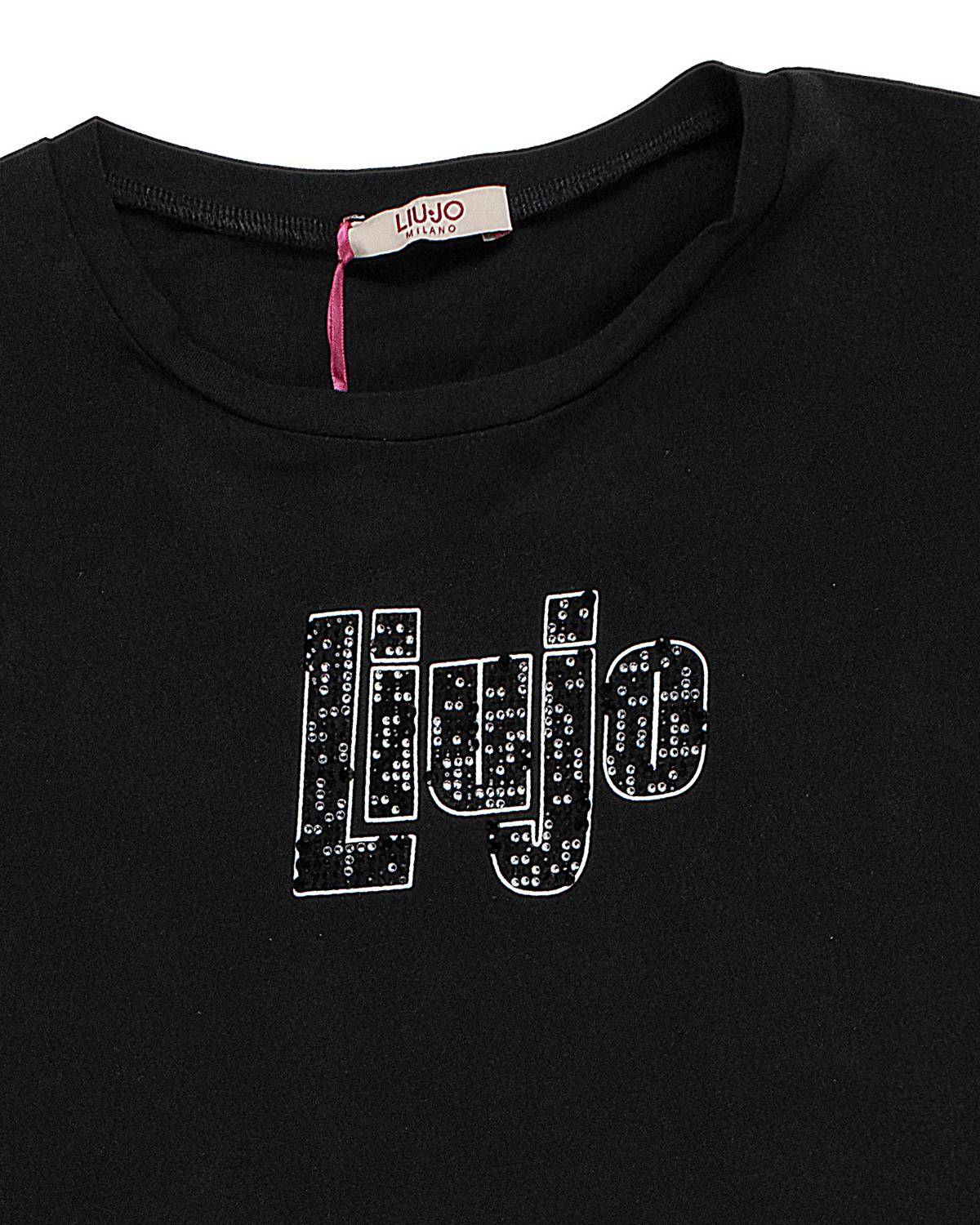 T-SHIRT LIUJO GA5019 NERO-1