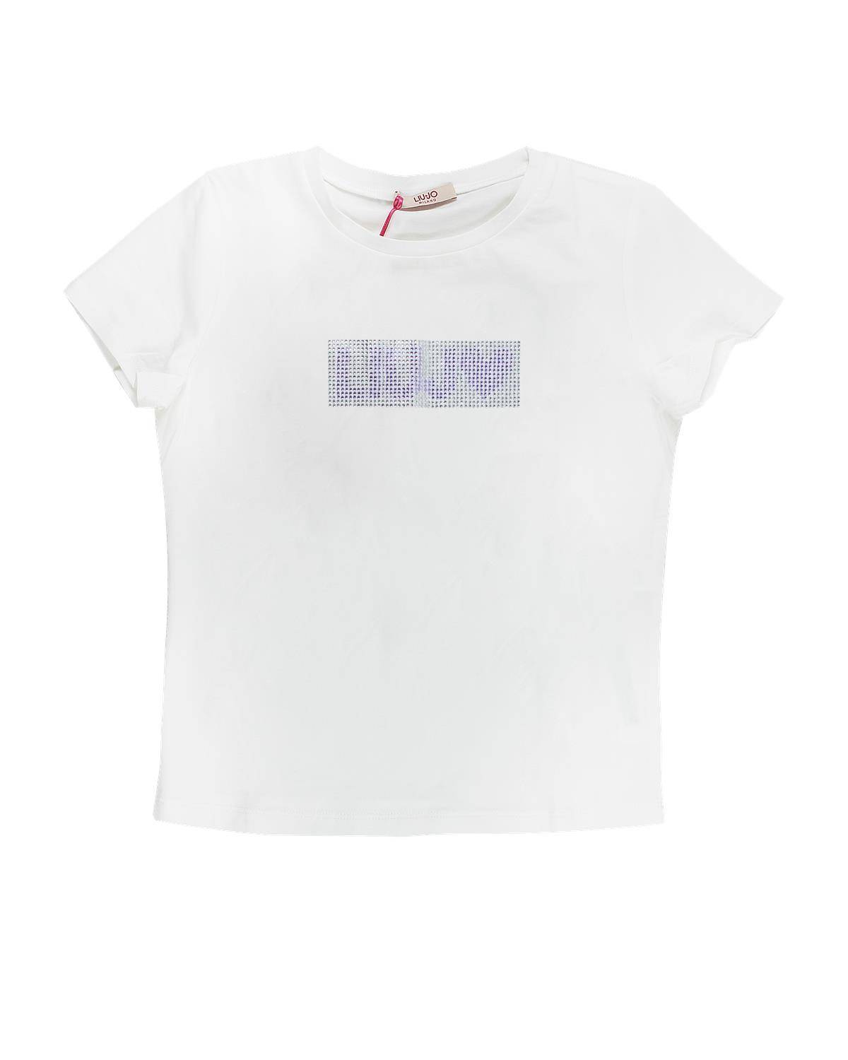 T-SHIRT LIUJO KA5095 BIANCO/GLICINE-0