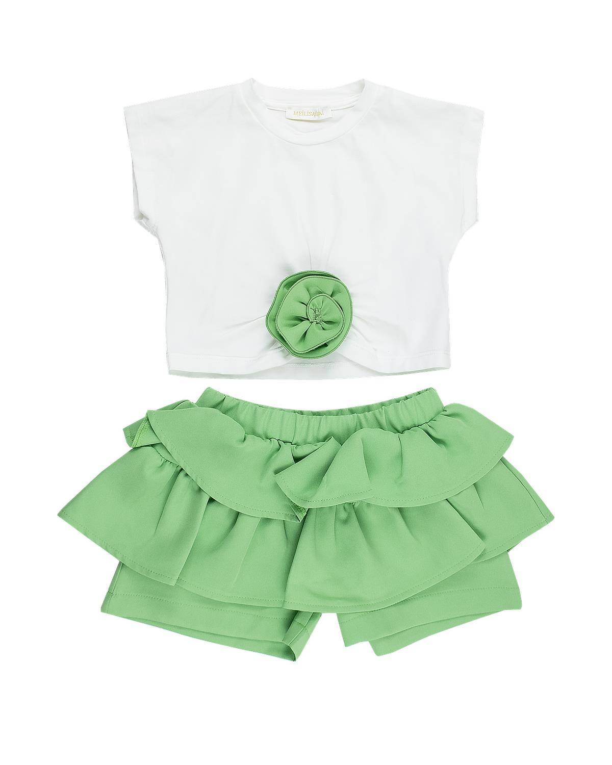 T-SHIRT MEILISA BAI FL6410 SETA- VERDE MENTA-0