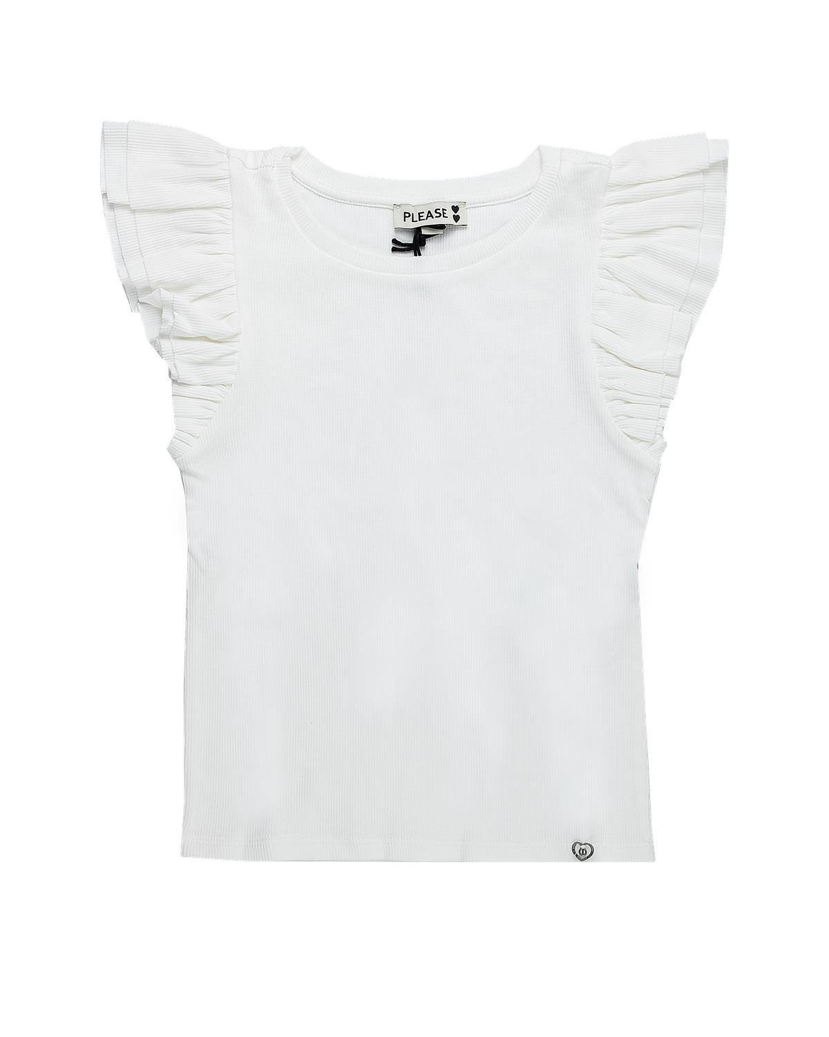 T-SHIRT PLEASE MBC8072G BIANCO LANA-0