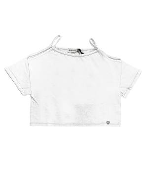 MAGLIA PLEASE MBG3030G BIANCO LANA