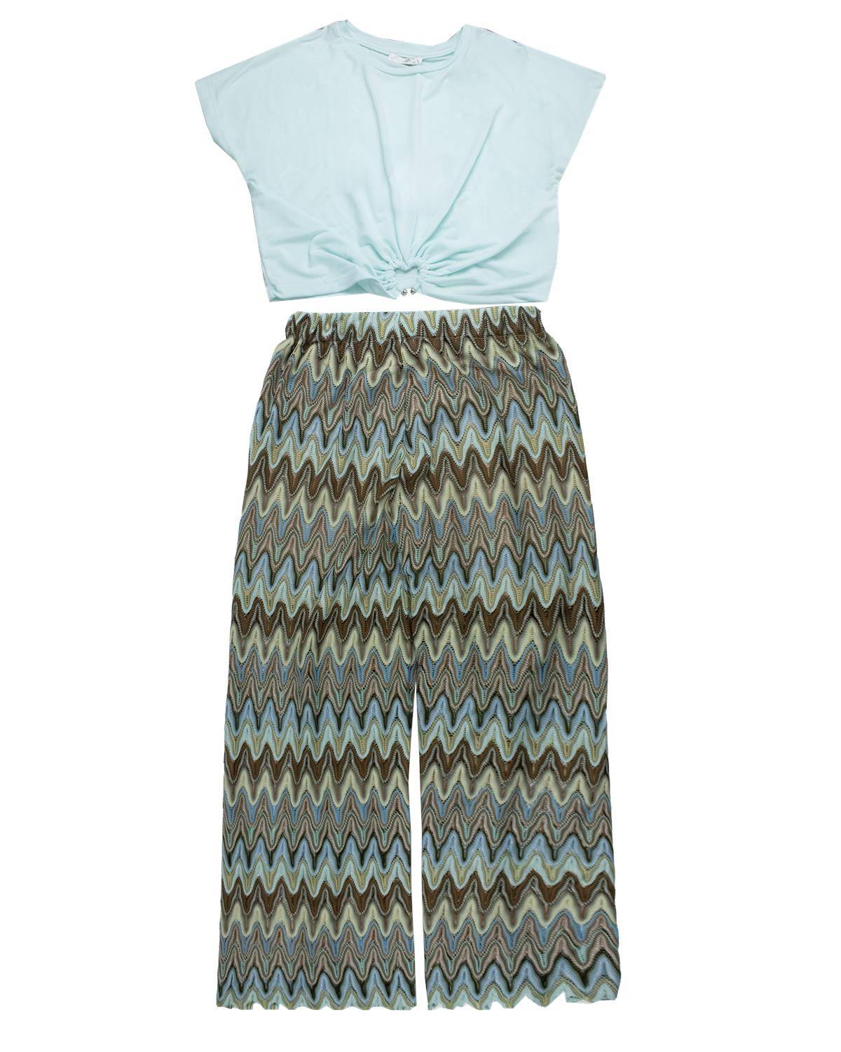 T-SHIRT LULÙ LL3622 ACQUA-0