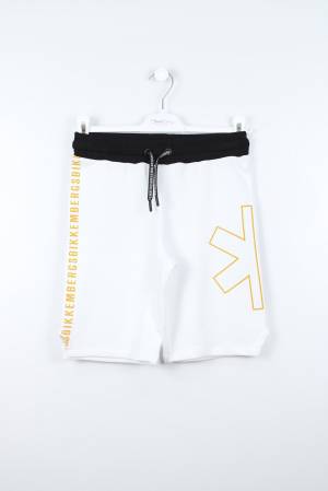 PANTALONCINO BIKKEMBERGS BK0788 BIANCO
