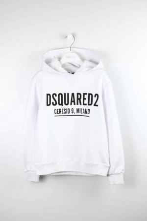FELPA DSQUARED2 DQ0726 WHITE